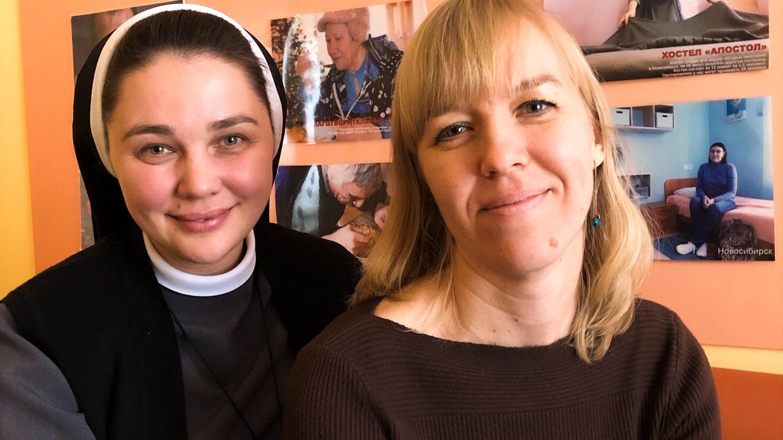 Schwester Daria Rasskazova und Natalja Sokolova