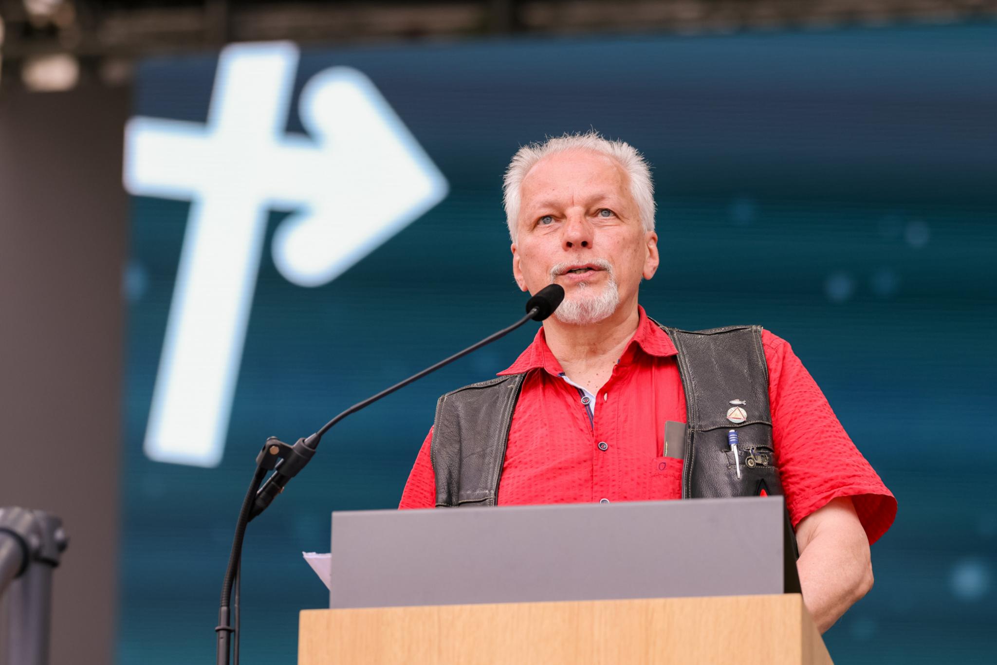 Biker-Gottesdienst während der Heiligtumsfahrt 2023 in Aachen