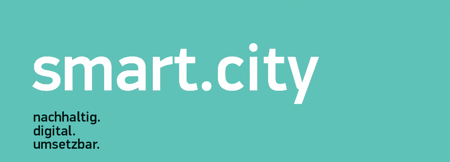 Wortmarke 'smart.city' - nachhaltig. digital. umsetzbar