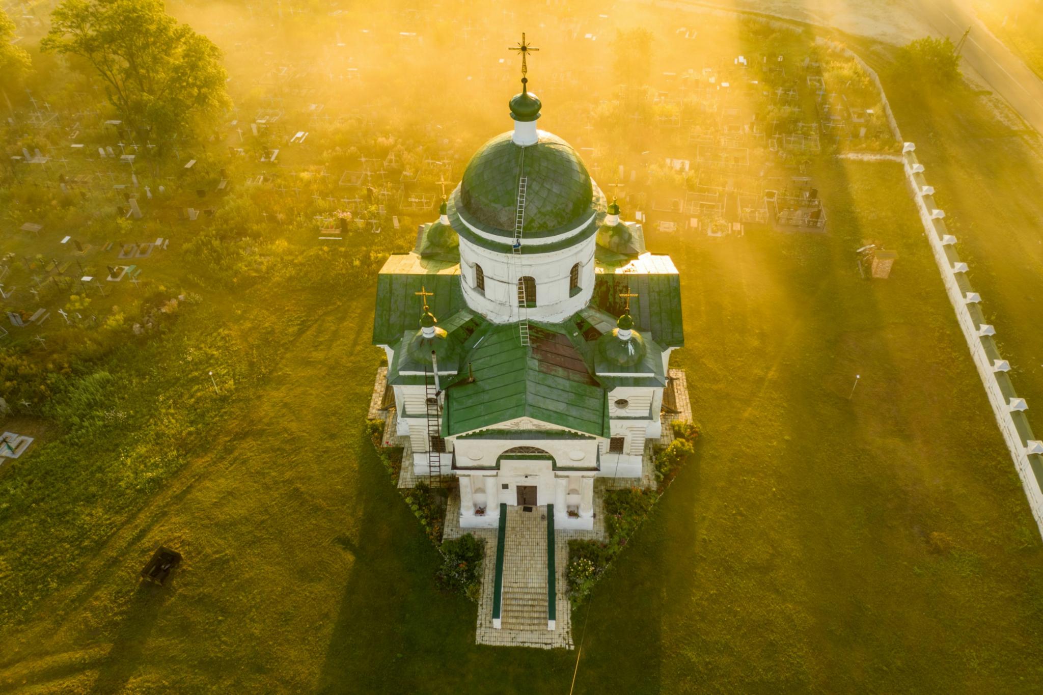 Michaelskirche in Mostyshche (Dorf in der Region Chernihiv)