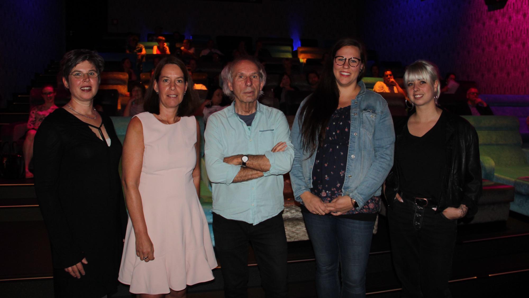 Von links: Daniela Jansen, Stephanie Schieder (VKM), Regisseur Wolfgang Quest, Gina Jansen und Maren Schiewe (Alexianer).