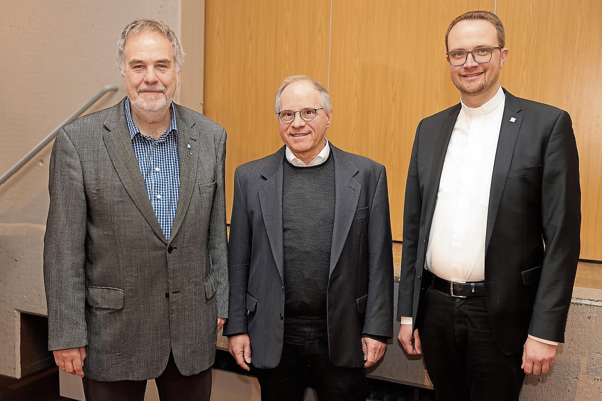 Drei Wallfahrtsleiter: Rolf Peter Cremer, Peter Blättler,  Andreas Möhlig (v .l.)