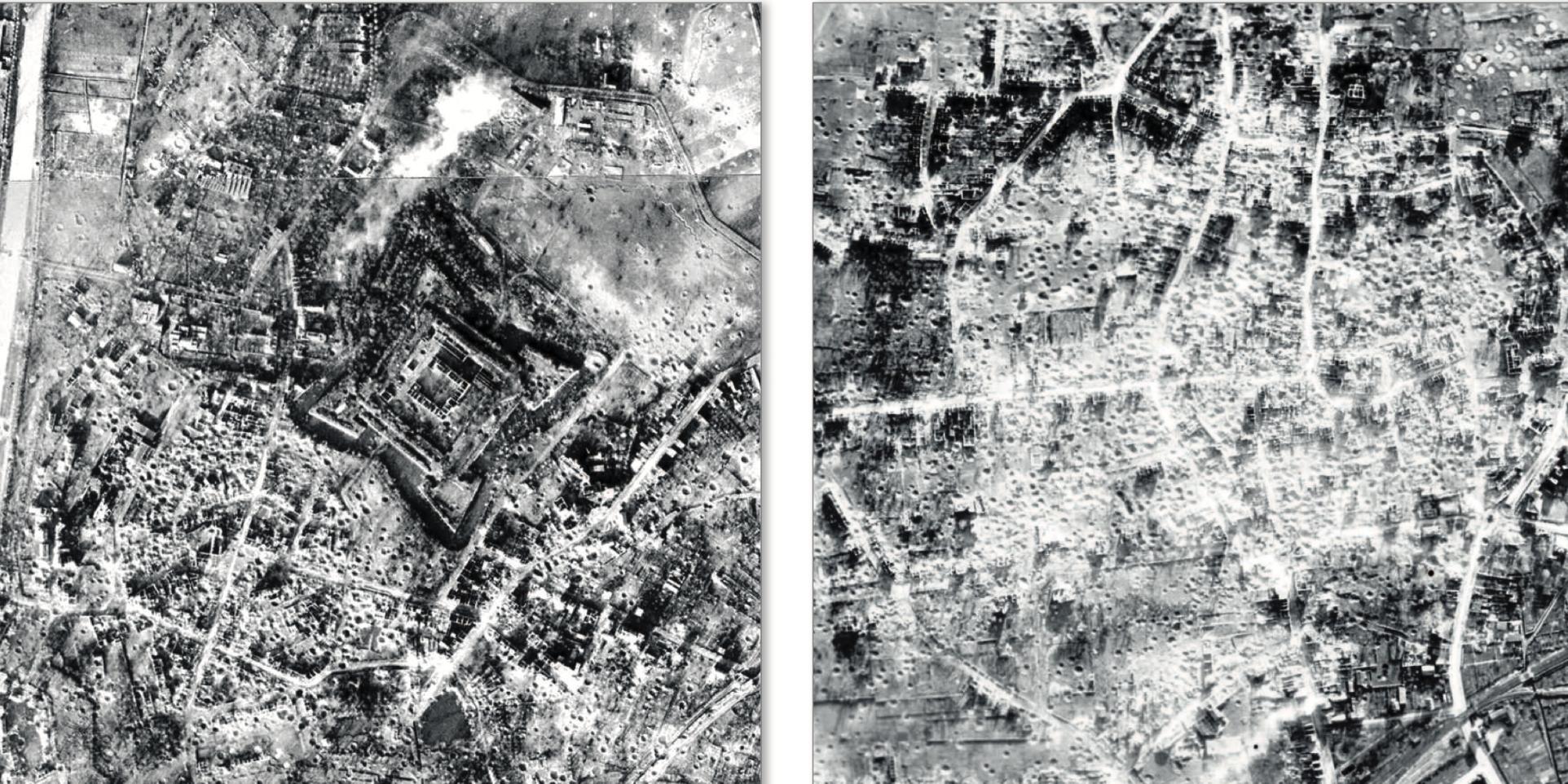 Die Innenstädte von Jülich und Düren wurden innerhalb von Minuten dem Erdboden gleich gemacht.