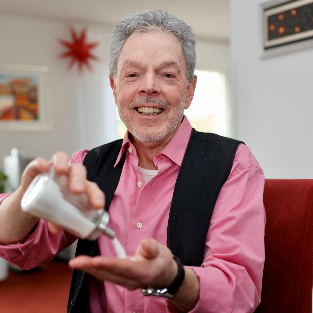 Passt zur Fastenzeit: Toni Freialdenhoven regt auch zum Zuckerverzicht an.