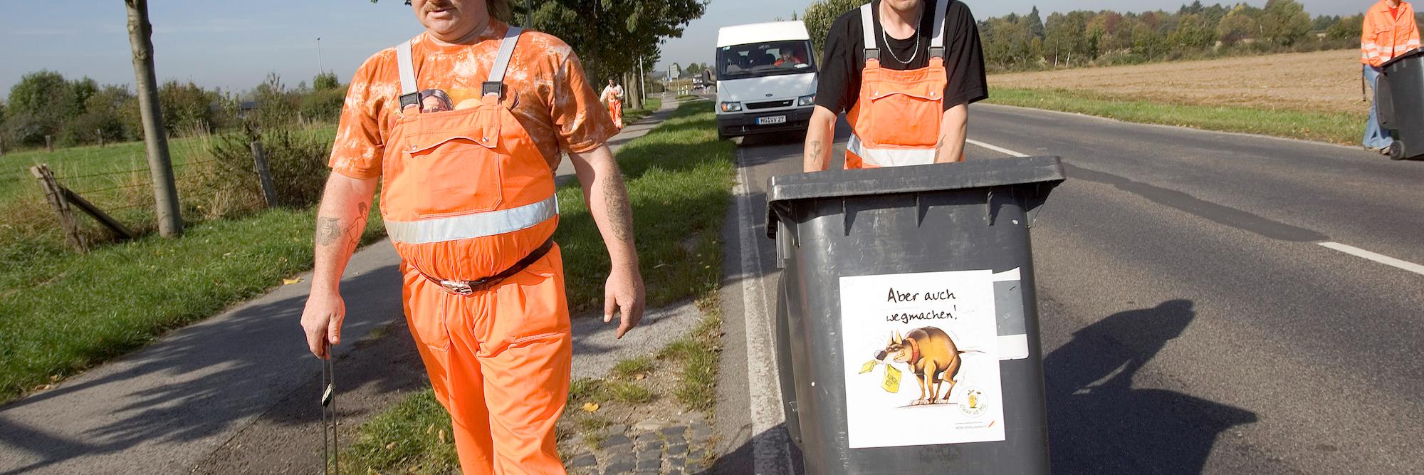 Seit 2006 hält das Team vom Volksverein die Straßen sauber.