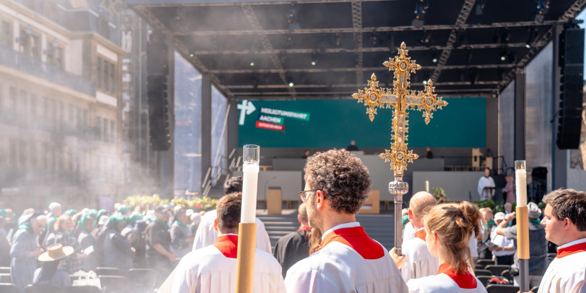 Pilgergottesdienst auf dem Katschhof