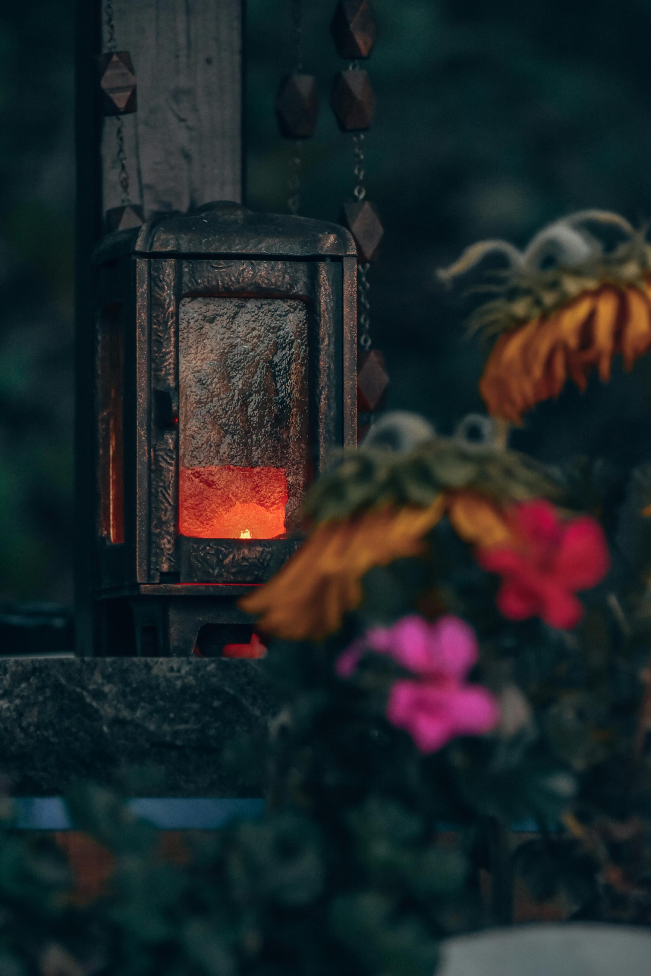Blumen am Grab