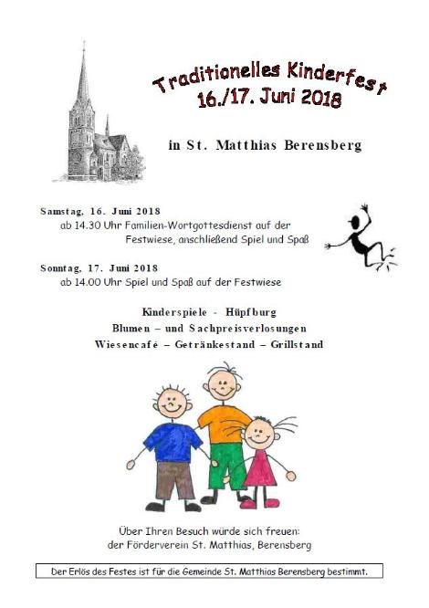 Kinderfest 2018 St. Matthias (c) Regina Decker