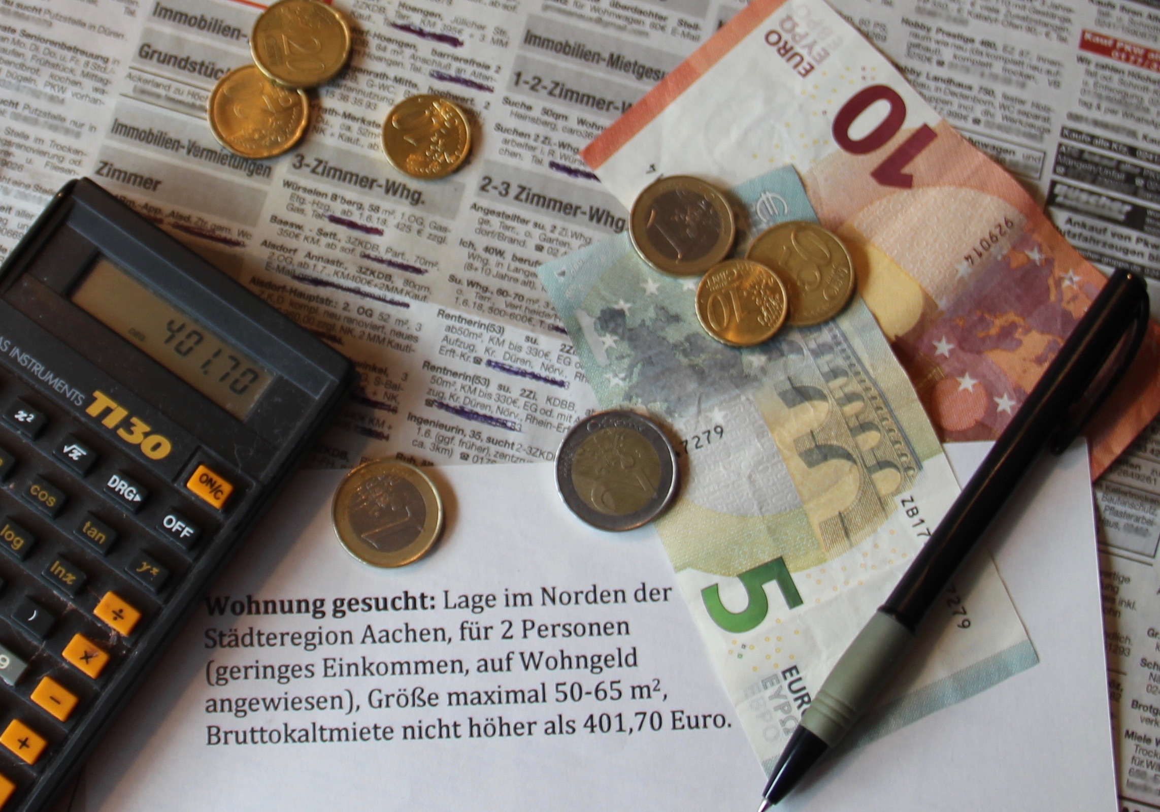 Wer Sozialleistungen bekommt, durfte bis vor Kurzem im Norden der Städteregion Aachen mit zwei Personen nicht mehr als 401,70 Euro für die Bruttokaltmiete ausgeben.