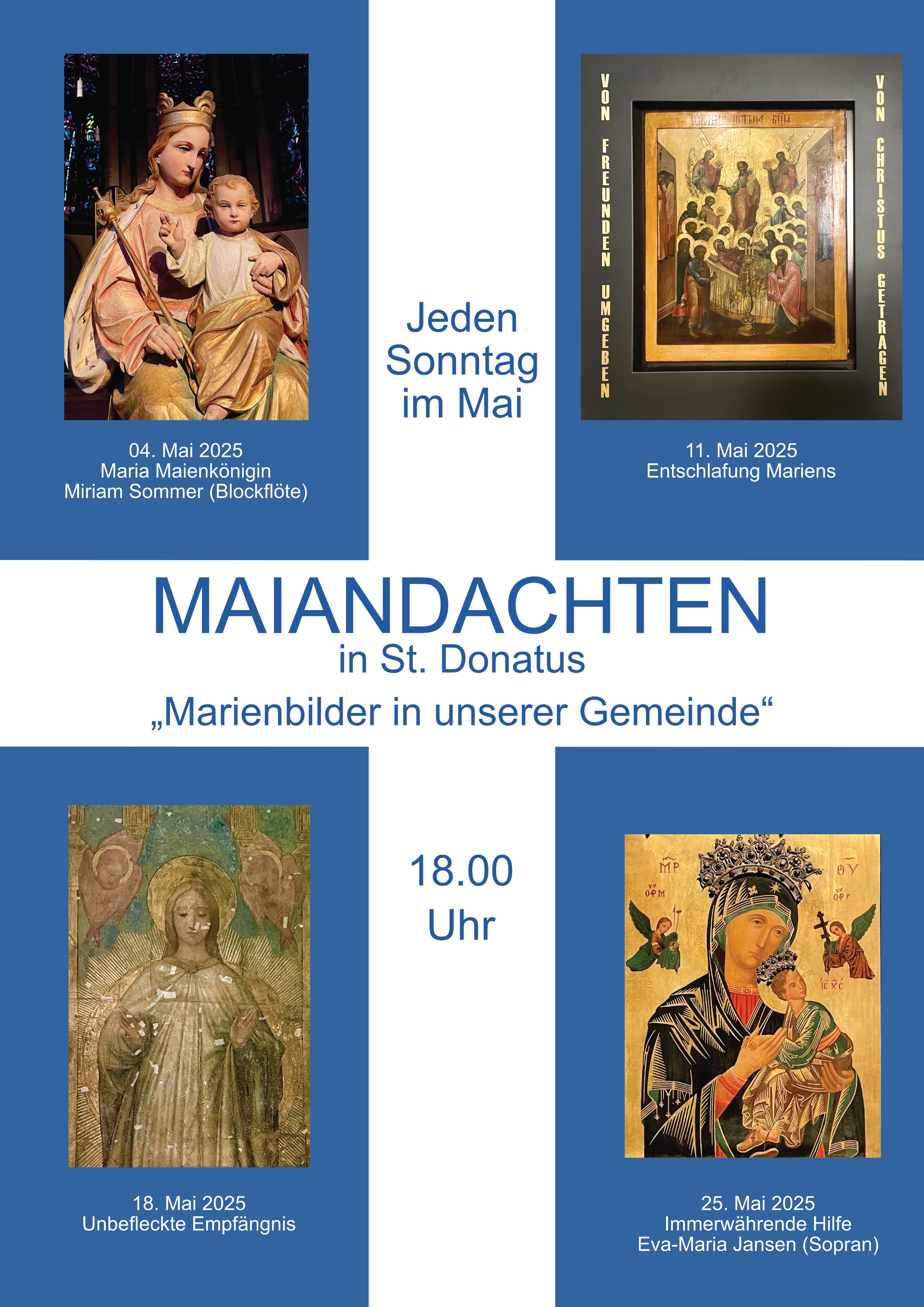 Maiandachten St. Dontaus 2025