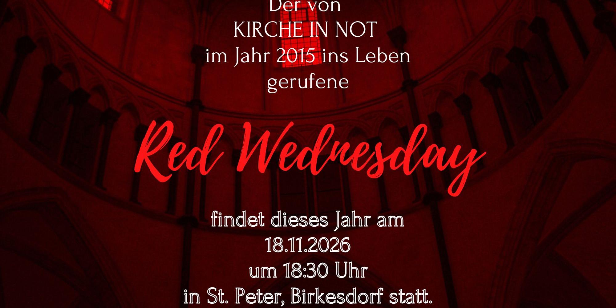 Red Wednesday, 18.11.2026