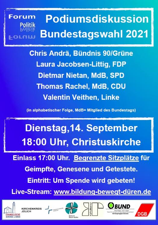Plakat BTW 2021 (c) KR Düren