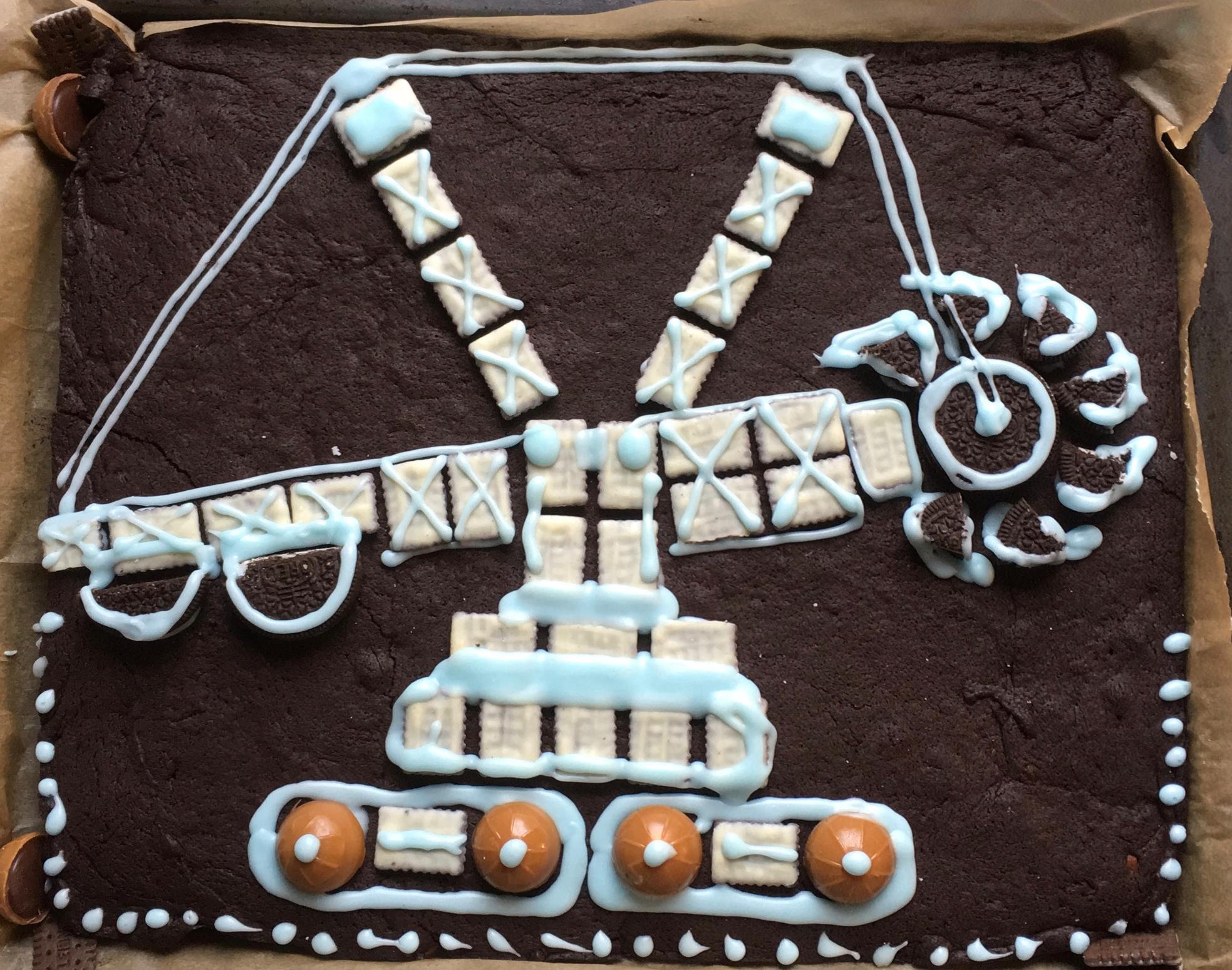 Schaufelradbagger-Schokoladenkuchen