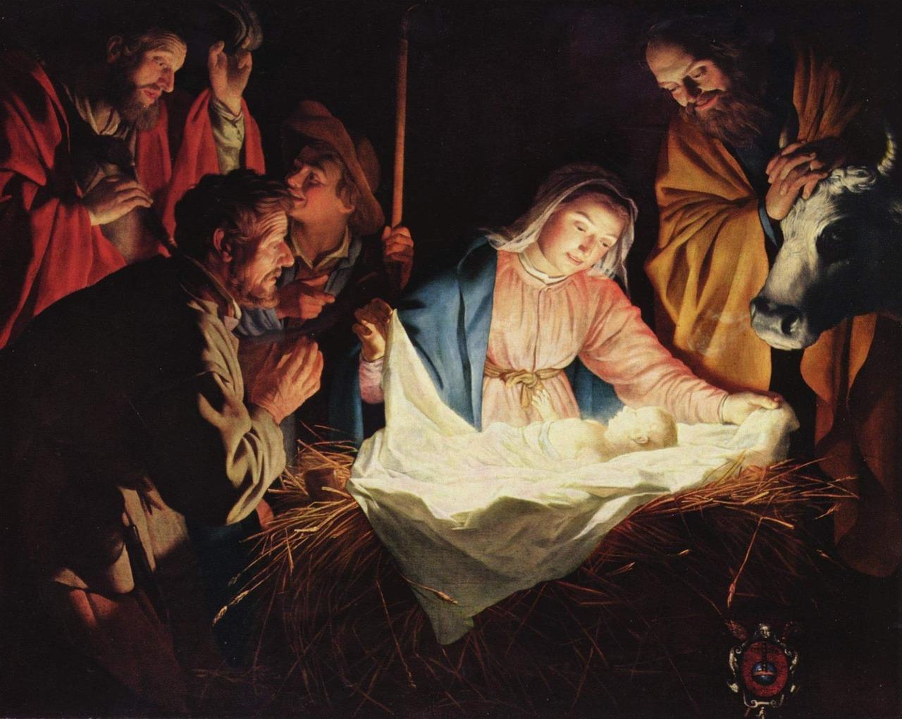 Weihnachten Darstellung Krippe