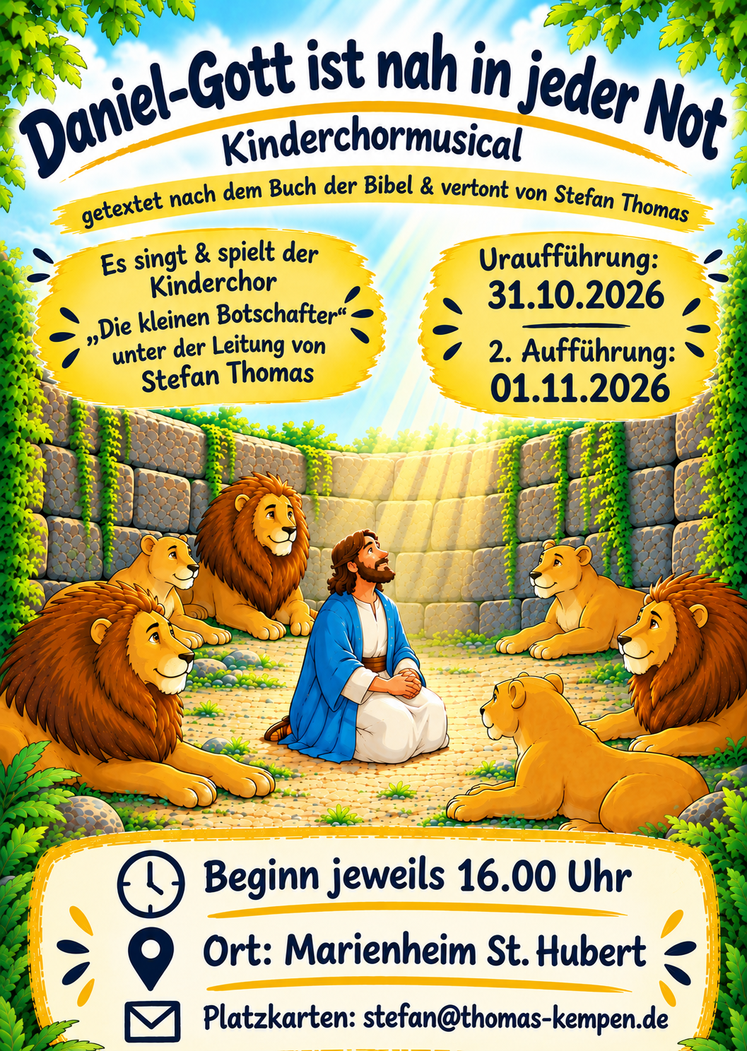 Plakat Kindermusical DANIEL
