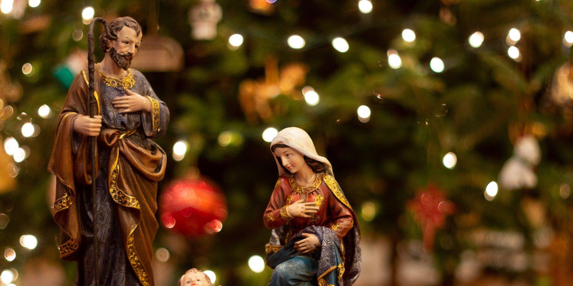 Krippe zu Weihnachten