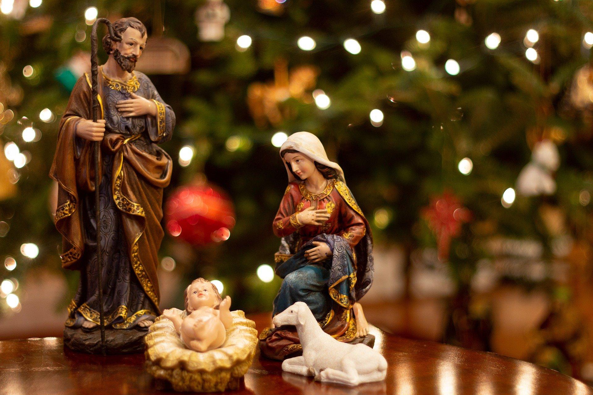 Krippe zu Weihnachten