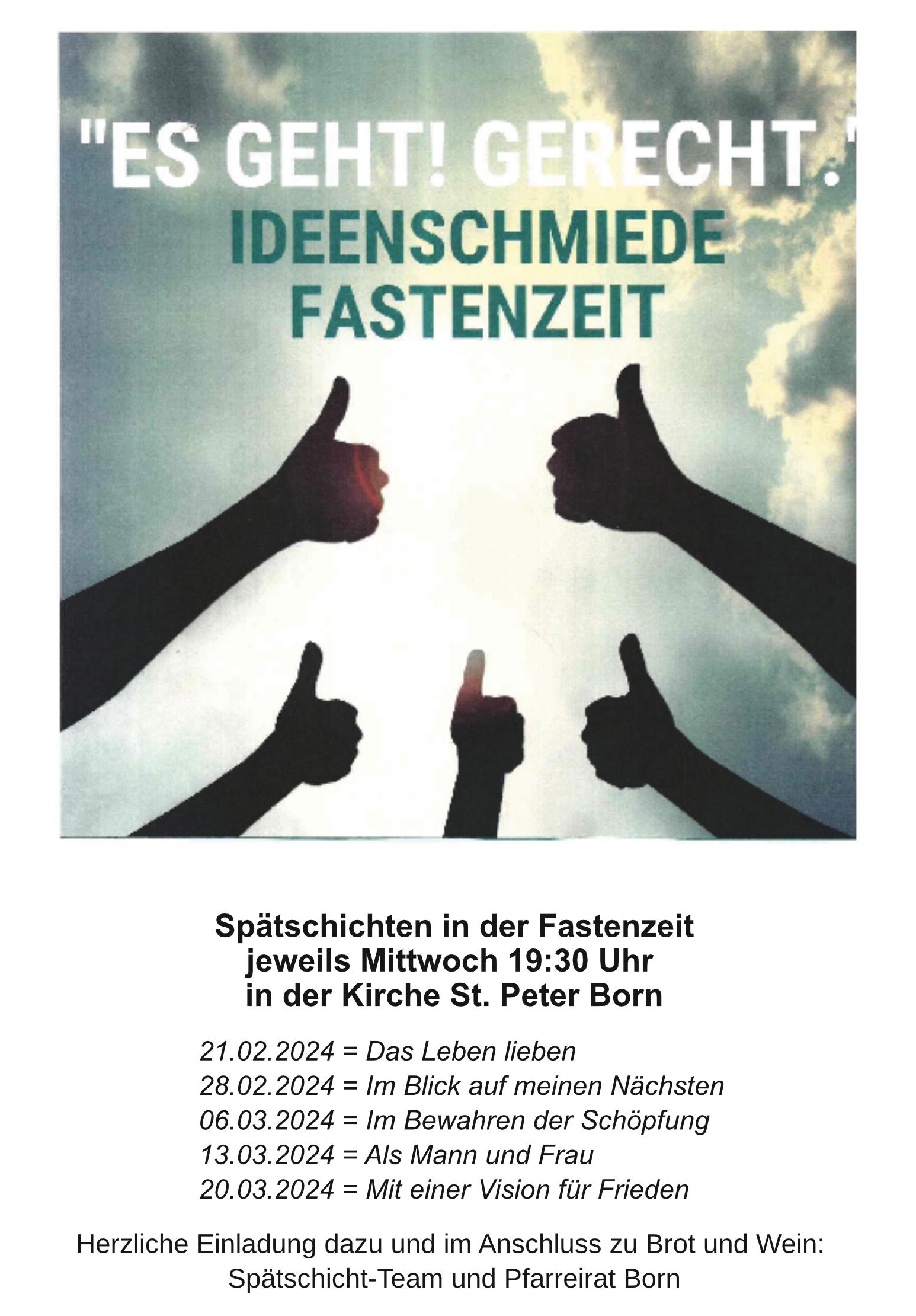 Spätschicht Advent 2021 (c) Weggemeinschaft BBB
