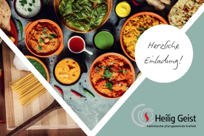 aus der Vogelperspektive: mehrere Töpfe mit kulinarischen Köstlichkeiten