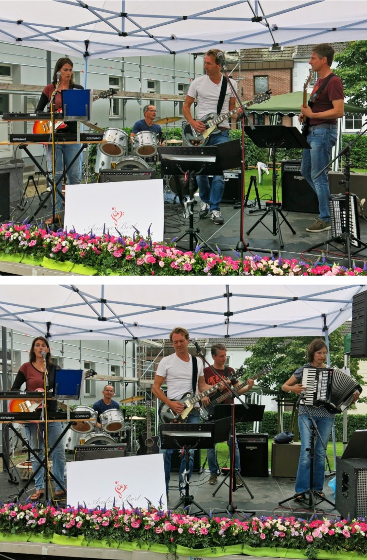 Pfarr- und Heimatfest 2018:   Die Band »Andrea Bert & Friends« aus Lank-Latum spielte nach der Messe auf und heizte das Publikum so richtig ein