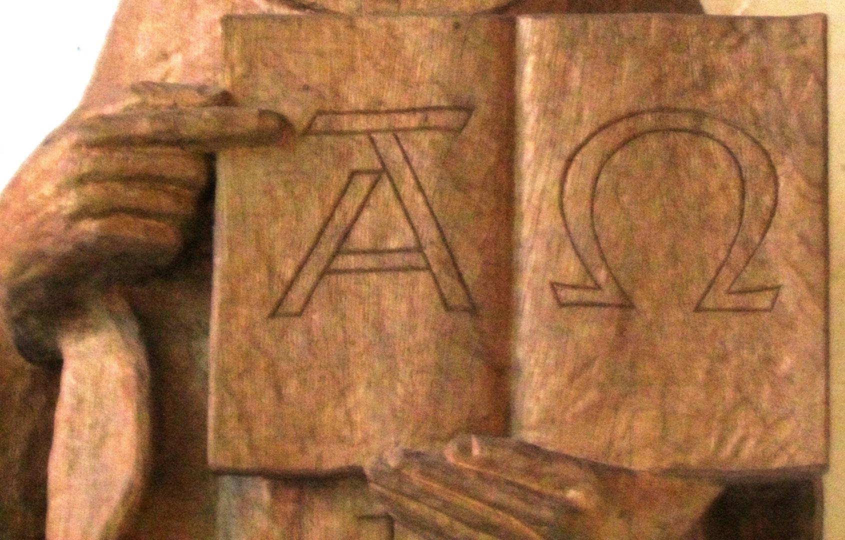 Heiligenfigur-Bibel