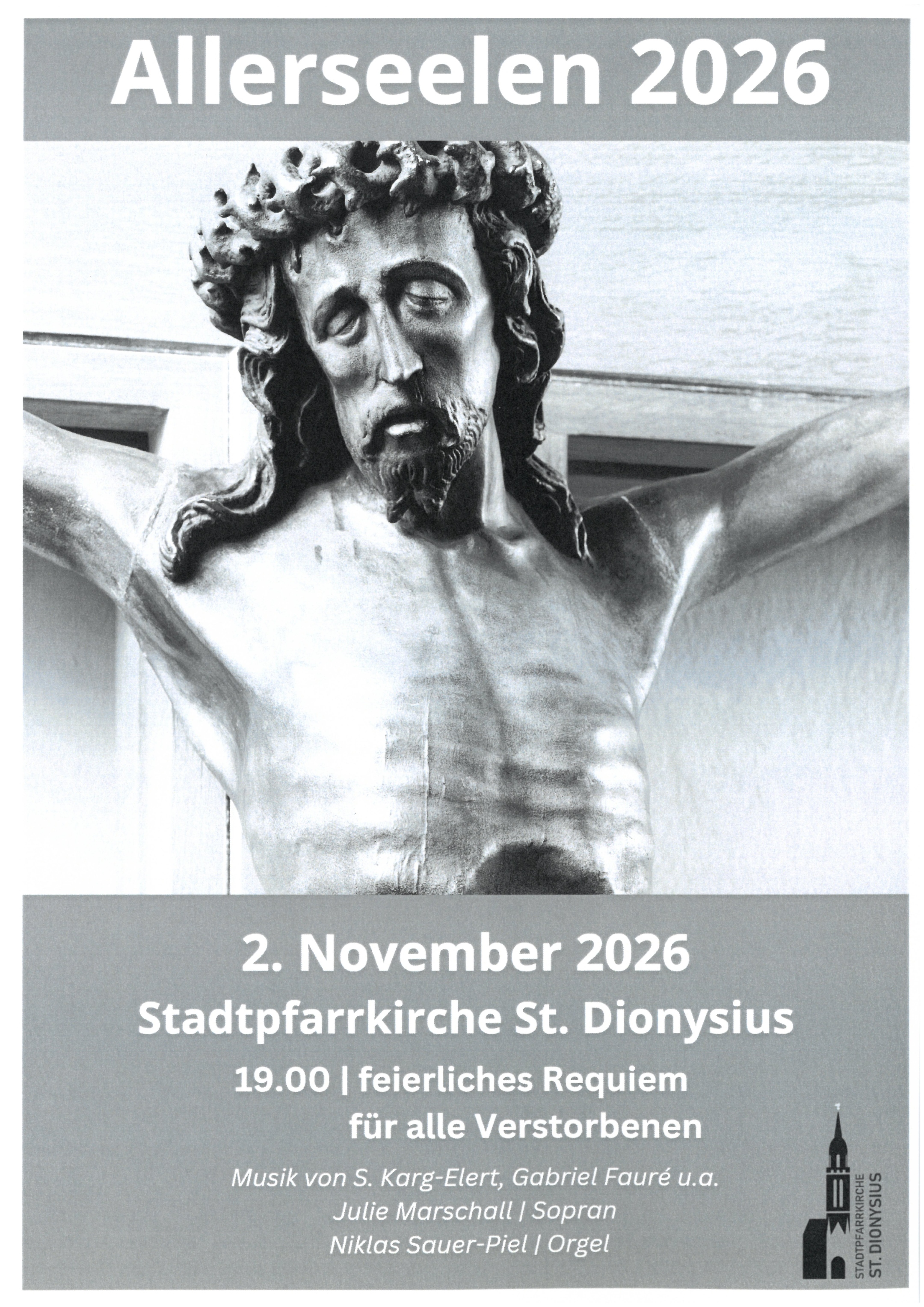 Jesus am Kreuz schwarz weiß