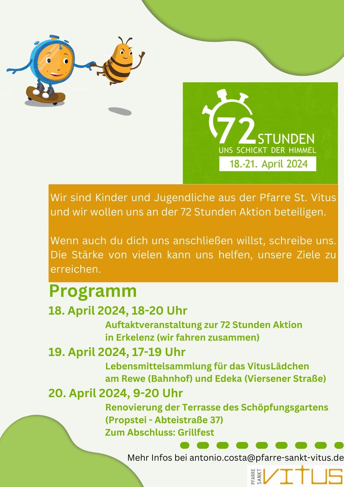 Programm 72 Stunden Aktion 2024