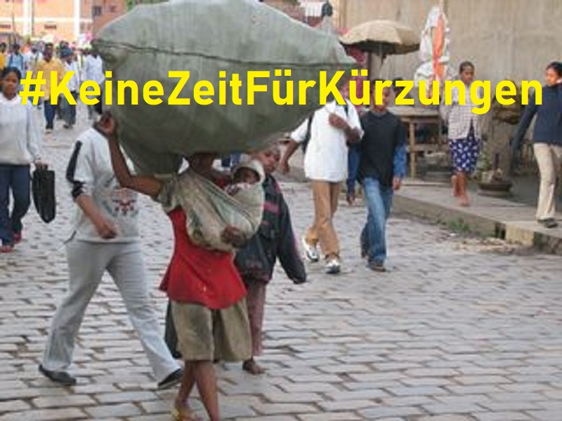 Kürzung BMZ-Etat: Verweigerung der Solidarität (c) AK Madagaskar