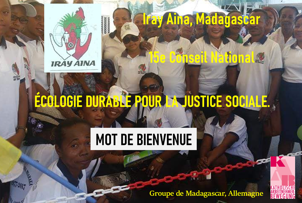 Mot de Bienvenue