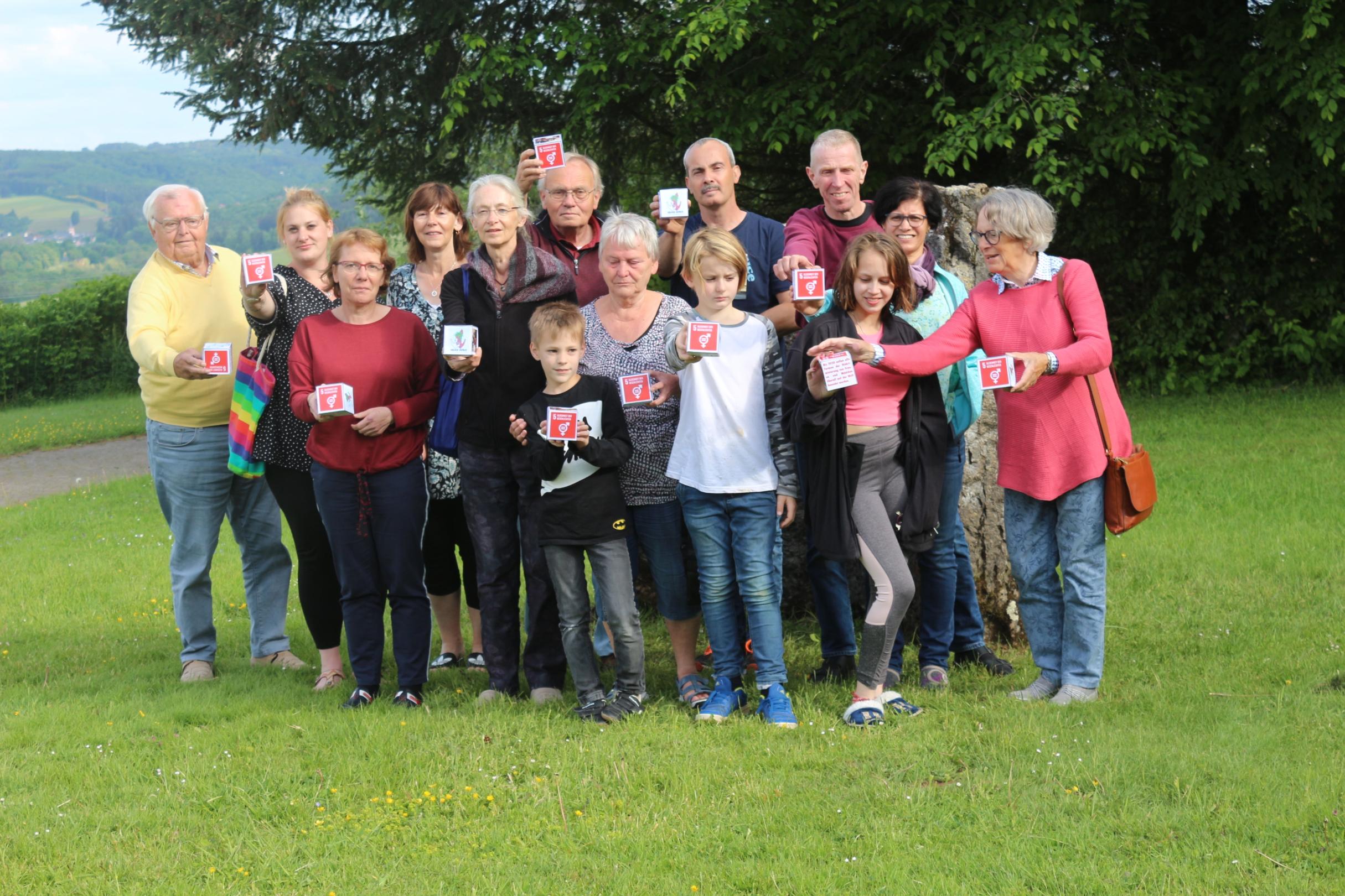Gruppenfoto mit dem SDG 5