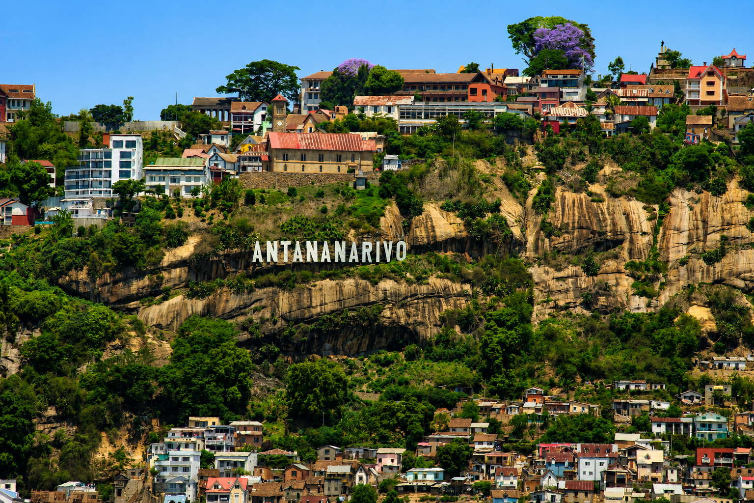 Sicht auf Antananarivo