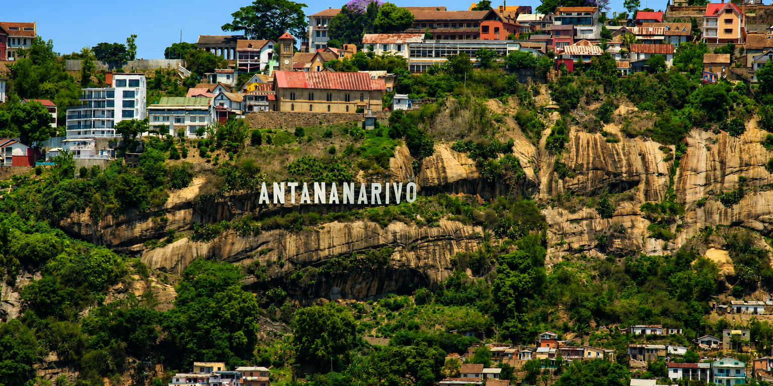 Sicht auf Antananarivo