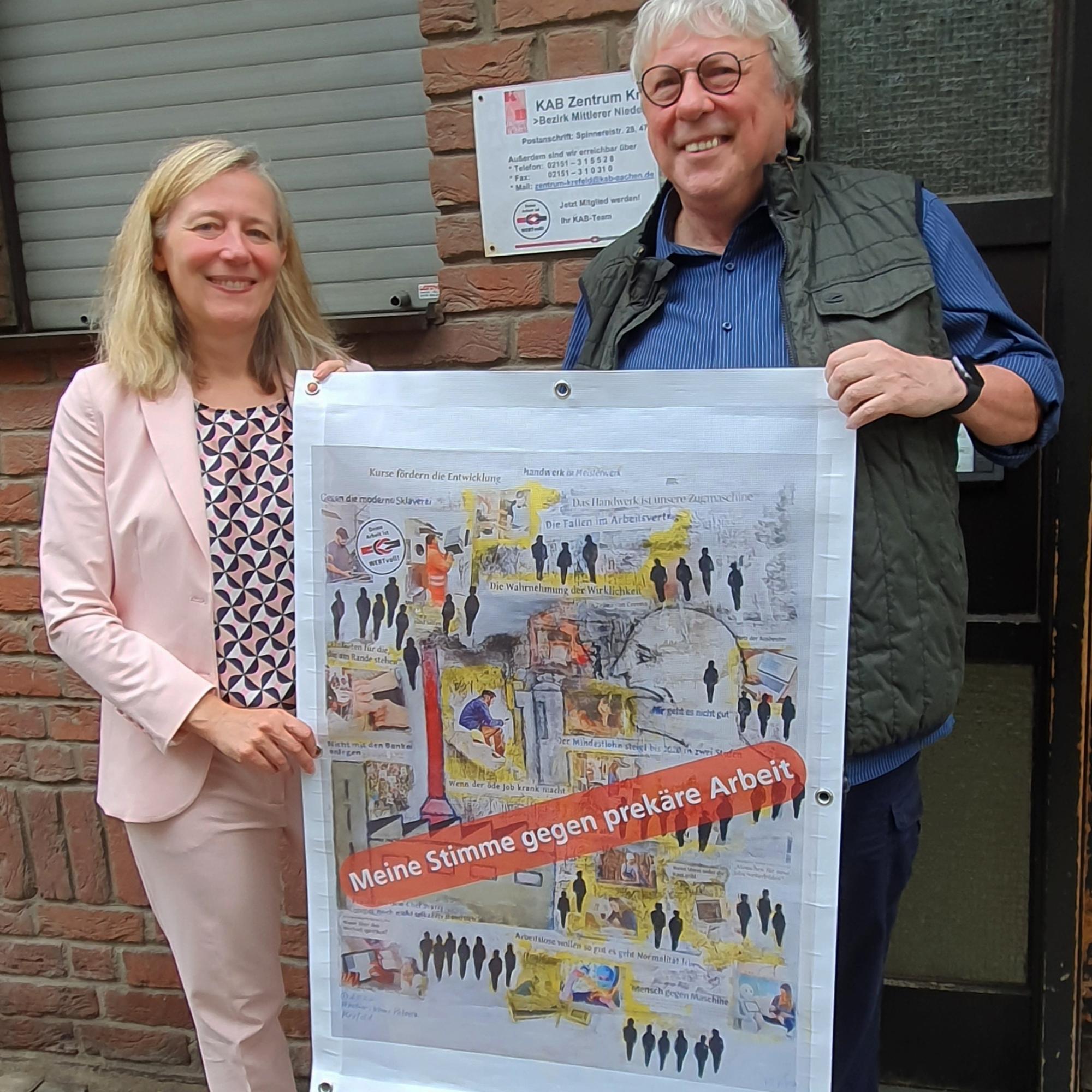 Kerstin Radomski (MdB) und Uwe Schummer (KAB)
