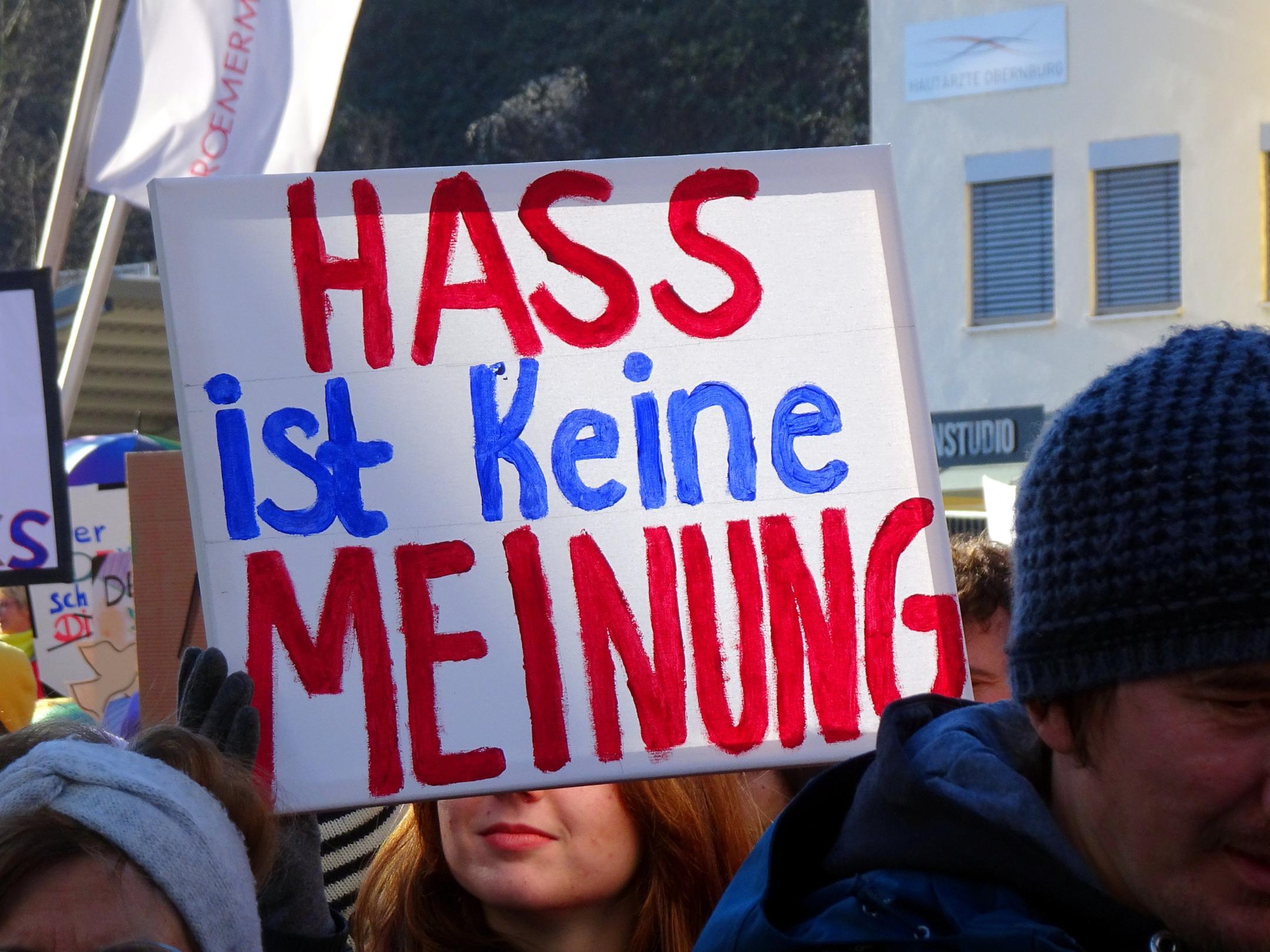Hass ist keine Meinung